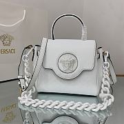 Versace Virtus Medusa Trumpet Handbag White – 1040 – 20x10x17 cm - 1