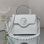 Versace Virtus Medusa Trumpet Handbag White – 1040 – 25x15x22 cm - 1
