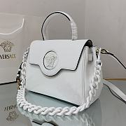 Versace Virtus Medusa Trumpet Handbag White – 1040 – 25x15x22 cm - 6
