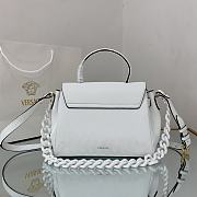 Versace Virtus Medusa Trumpet Handbag White – 1040 – 25x15x22 cm - 5
