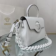 Versace Virtus Medusa Trumpet Handbag White – 1040 – 25x15x22 cm - 3