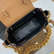 Versace Virtus Medusa Trumpet Handbag Brown – 1040 – 20x10x17 cm - 6
