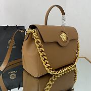 Versace Virtus Medusa Trumpet Handbag Brown – 1040 – 35x14x25 cm - 6