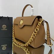 Versace Virtus Medusa Trumpet Handbag Brown – 1040 – 35x14x25 cm - 4