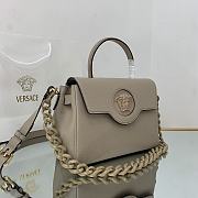 Versace Virtus Medusa Trumpet Handbag Grey – 1039 – 25x15x22 cm - 4
