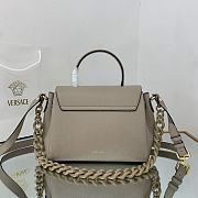 Versace Virtus Medusa Trumpet Handbag Grey – 1039 – 25x15x22 cm - 3