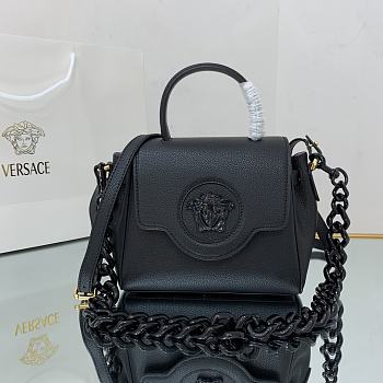 Versace Virtus Medusa Trumpet Handbag Black – 1040 – 20x10x17 cm