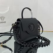 Versace Virtus Medusa Trumpet Handbag Black – 1040 – 20x10x17 cm - 2