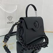 Versace Virtus Medusa Trumpet Handbag Black – 1039 – 25x15x22 cm - 5