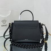 Versace Virtus Medusa Trumpet Handbag Black – 1039 – 25x15x22 cm - 4