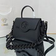 Versace Virtus Medusa Trumpet Handbag Black – 1039 – 25x15x22 cm - 3