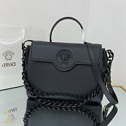 Versace Virtus Medusa Trumpet Handbag Black – 1038 – 35x14x25 cm - 1