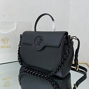 Versace Virtus Medusa Trumpet Handbag Black – 1038 – 35x14x25 cm - 6