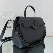 Versace Virtus Medusa Trumpet Handbag Black – 1038 – 35x14x25 cm - 5