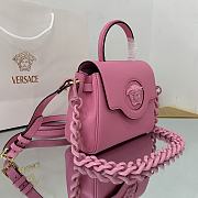 Versace Virtus Medusa Trumpet Handbag Pink – 1040 – 20x10x17 cm - 4