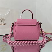 Versace Virtus Medusa Trumpet Handbag Pink – 1040 – 20x10x17 cm - 3