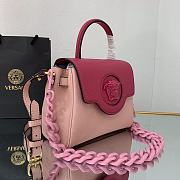 Versace Virtus Medusa Trumpet Handbag Light/Deep Pink – 1040 – 20x10x17 cm - 6