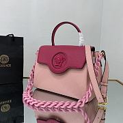 Versace Virtus Medusa Trumpet Handbag Light/Deep Pink – 1039 – 25x15x22 cm - 3