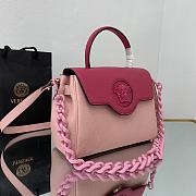 Versace Virtus Medusa Trumpet Handbag Light/Deep Pink – 1039 – 25x15x22 cm - 5