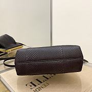 Fendi First Small Dark Brown Python Leather Bag – 8BP129 – 26×18×9.5 cm - 5