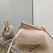 Fendi First Small Pink Sheepskin Leather Bag – 8BP129 – 26×18×9.5 cm - 6