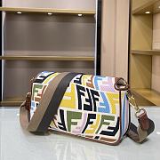 Fendi Baguette Multicolor Embroidered Canvas Bag – 8BR600 – 28×6×14 cm - 6