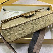 Fendi Baguette Embroidery Growing Grass Canvas – 2020 - 26x15x6 cm - 4