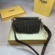 Fendi Baguette Old Flower Hollow Weaving Craft – 2023 - 26x15x6 cm - 4