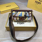 Fendi Baguette Multicolor Embroidered Canvas Bag – 8BR600 - 26x15x6 cm - 1