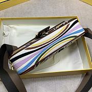 Fendi Baguette Multicolor Embroidered Canvas Bag – 8BR600 - 26x15x6 cm - 6