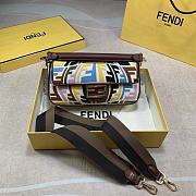 Fendi Baguette Multicolor Embroidered Canvas Bag – 8BR600 - 26x15x6 cm - 4