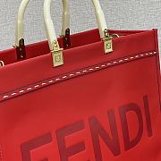 Fendi Medium Sunshine Tote Bag Red - 8BH386 – 36x17x31 cm - 6