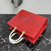 Fendi Medium Sunshine Tote Bag Red - 8BH386 – 36x17x31 cm - 4