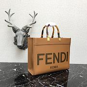 Fendi Medium Sunshine Tote Bag Brown - 8BH386 – 36x17x31 cm - 5