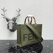 Fendi Medium Sunshine Tote Bag Green - 8BH386 – 36x17x31 cm - 4