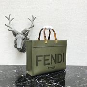 Fendi Medium Sunshine Tote Bag Green - 8BH386 – 36x17x31 cm - 3