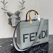 Fendi Medium Sunshine Tote Bag Grey - 8BH386 – 36x17x31 cm - 4