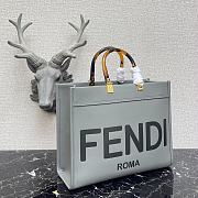 Fendi Medium Sunshine Tote Bag Grey - 8BH386 – 36x17x31 cm - 3