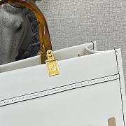 Fendi Medium Sunshine Tote Bag White - 8BH386 – 36x17x31 cm - 5