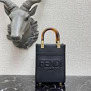 Fendi Mini Sunshine Tote Bag Black - 8BS051 – 13x18x6.5 cm - 1