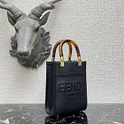 Fendi Mini Sunshine Tote Bag Black - 8BS051 – 13x18x6.5 cm - 6