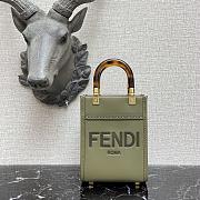 Fendi Mini Sunshine Tote Bag Green - 8BS051 – 13x18x6.5 cm - 1