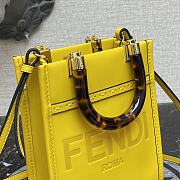 Fendi Mini Sunshine Tote Bag Yellow - 8BS051 – 13x18x6.5 cm - 4