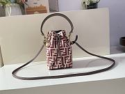 Fendi Classic FF Embossed Mon Trésor Bucket bag Bucket Bag Tender Berry Pink Calfskin  – 183M65 – 18x12x10 cm - 1