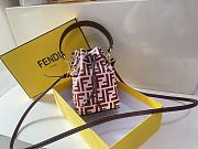Fendi Classic FF Embossed Mon Trésor Bucket bag Bucket Bag Tender Berry Pink Calfskin  – 183M65 – 18x12x10 cm - 6