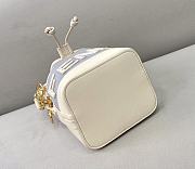Fendi Mon Tresor White Leather And Mesh Mini-Bag – 8BS010 - 12×10×19 cm - 6