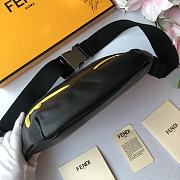 Fendi Belt Bag Fendi Logo Black Leather – 7VA434 - 30x17x8 cm - 3