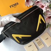 Fendi Belt Bag Fendi Logo Black Leather – 7VA434 - 30x17x8 cm - 5