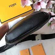 Fendi Belt Bag All Black Leather – 7VA434 - 30x17x8 cm - 2