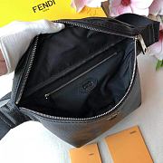 Fendi Belt Bag All Black Leather – 7VA434 - 30x17x8 cm - 4